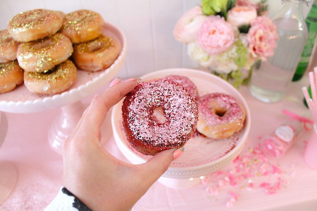 glitter donuts glitter doughnuts pink the town