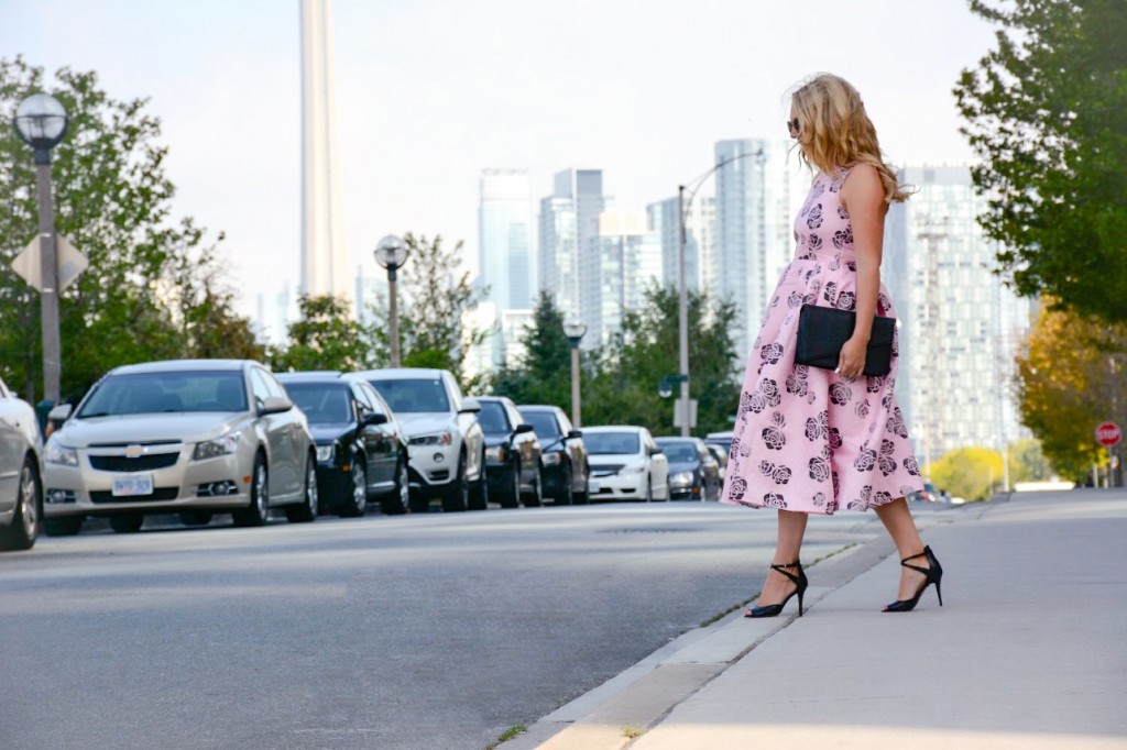 pink floral dress chicwish pink the town 2