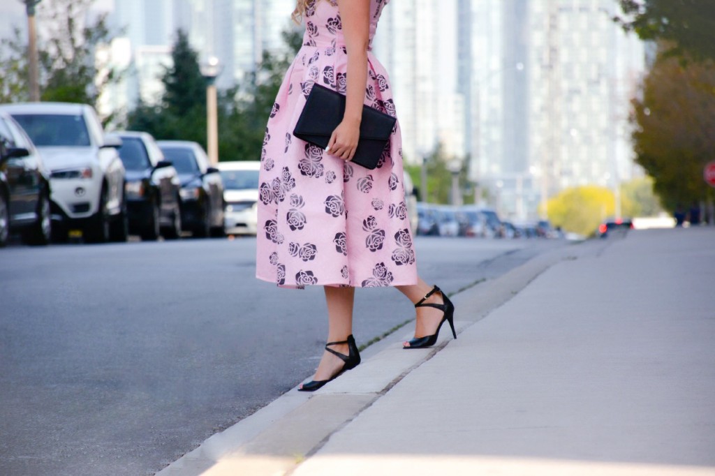 pink floral dress chicwish pink the town 7