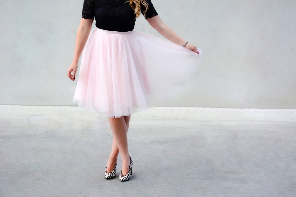 pink tulle skirt pastel dress party 2