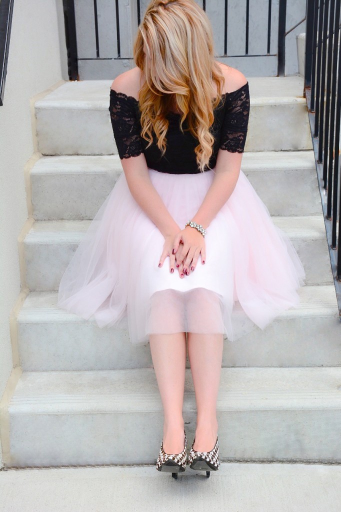 pink tulle skirt pastel dress party 3