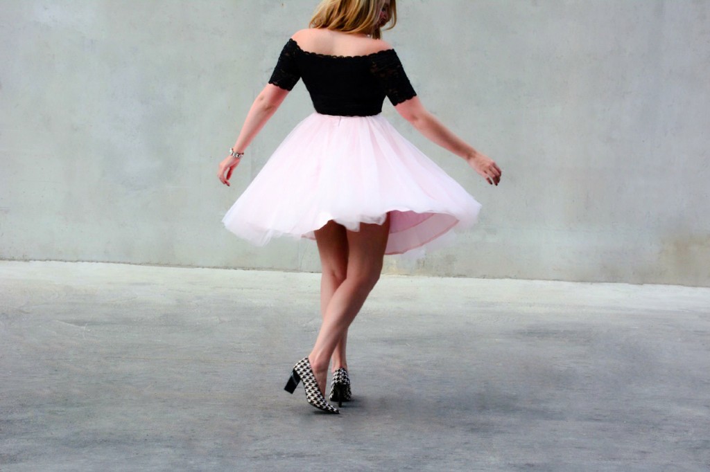 pink tulle skirt pastel dress party 4