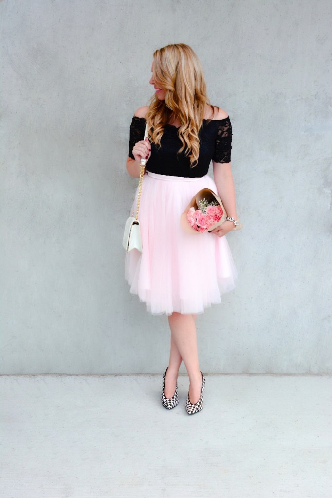 pink tulle skirt pastel dress party 9