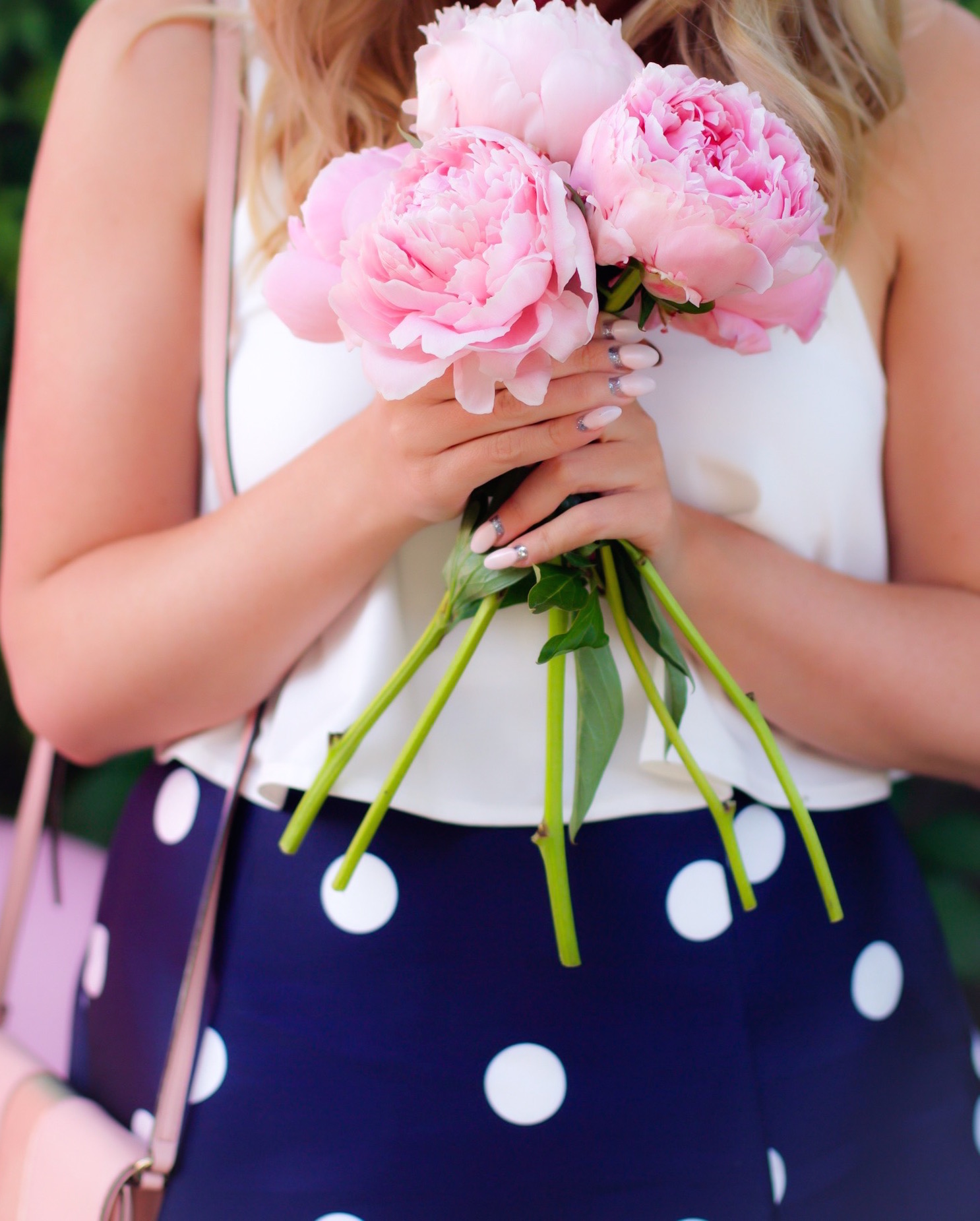 pink peonies