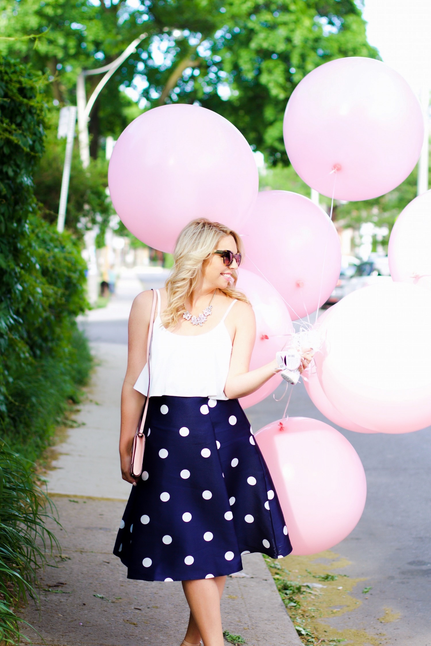 chicwish pink the town pink balloons